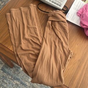 Skims Jersey cotton foldover pants